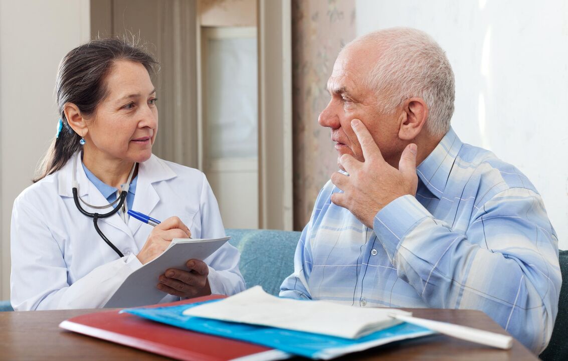 Consultarea medicului cu prostatita